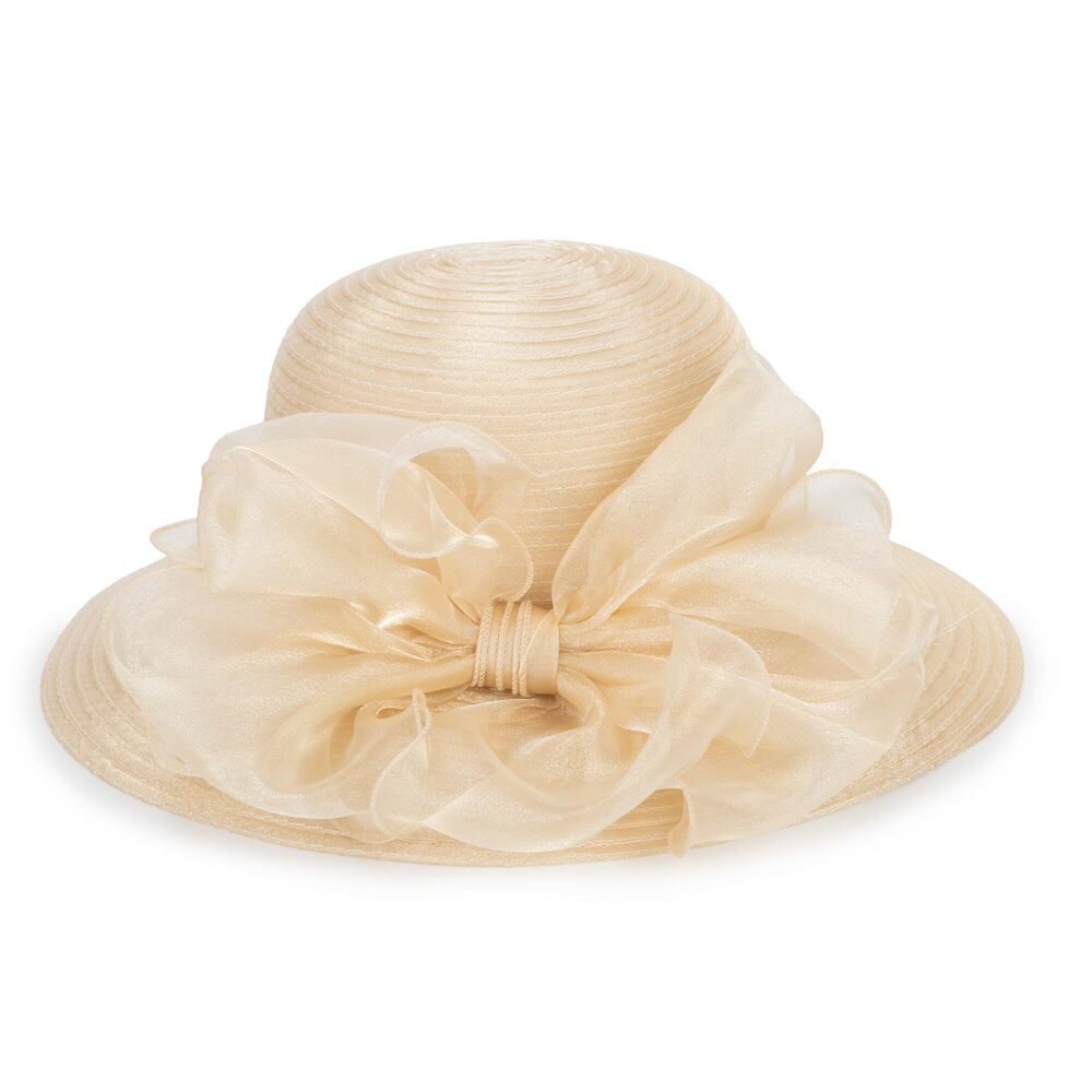 8278 Women Organza Kentucky-chunch-derby Sun-hat Bowler